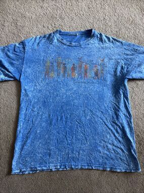 Vintage Sedona Arizona Prairie Mountain Blue Mens XL Shirt 90s Y2K